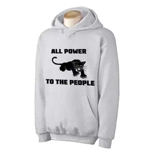 Black Panther Party All Power To The People Hoodie L / Light Grey
