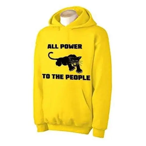 Black Panther Party All Power To The People Hoodie L / Yellow