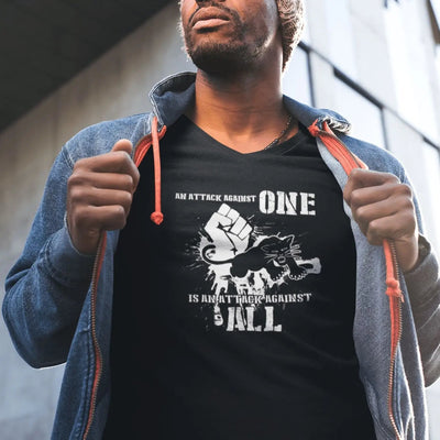 Black Panther People's Party Attack Logo Men's T-Shirt