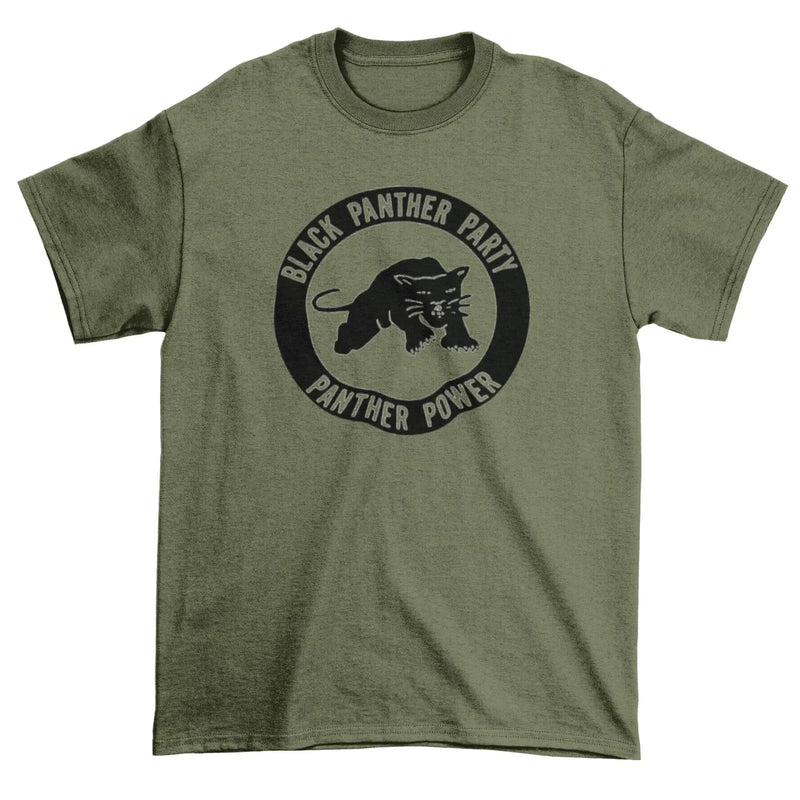Black Panther Peoples Party T-Shirt M / Khaki