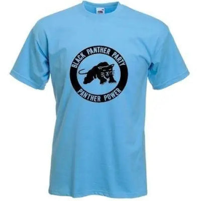 Black Panther Peoples Party T-Shirt M / Light Blue