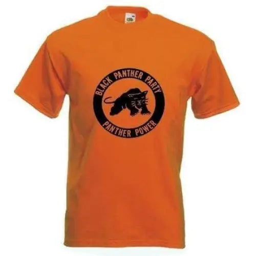 Black Panther Peoples Party T-Shirt M / Orange
