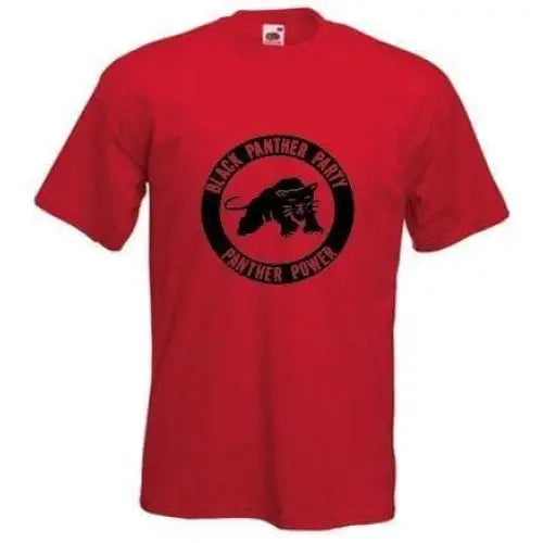 Black Panther Peoples Party T-Shirt M / Red