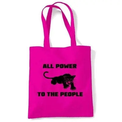 Black Panther Power To The People Shoulder Bag Dark Pink