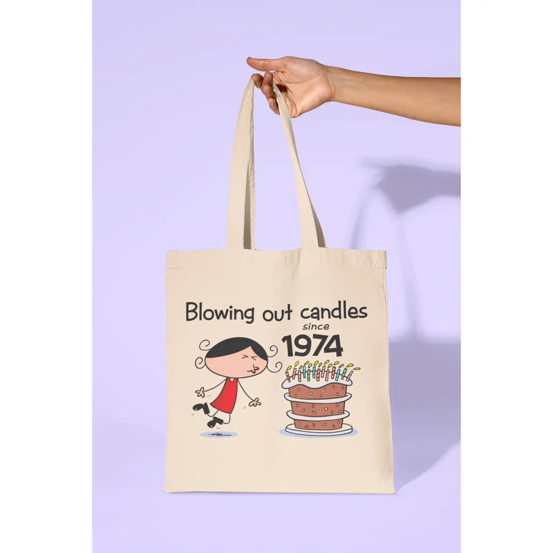 Blowing Out Candles Since 1974 50th Birthday Tote Bag - Tote