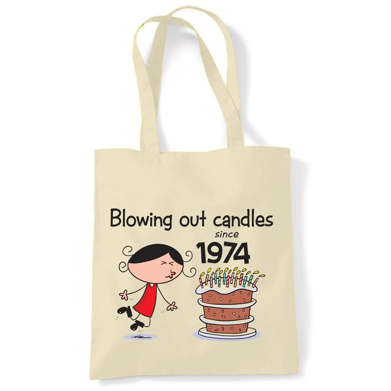 Blowing Out Candles Since 1974 50th Birthday Tote Bag - Tote