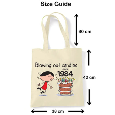 Blowing Out Candles Since 1984 40th Birthday Tote Bag - Tote