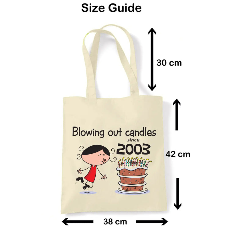 Blowing Out Candles Since 2003 21st Birthday Tote Bag - Tote