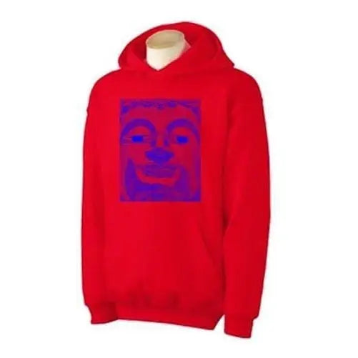 Blue Buddha Hoodie S / Red