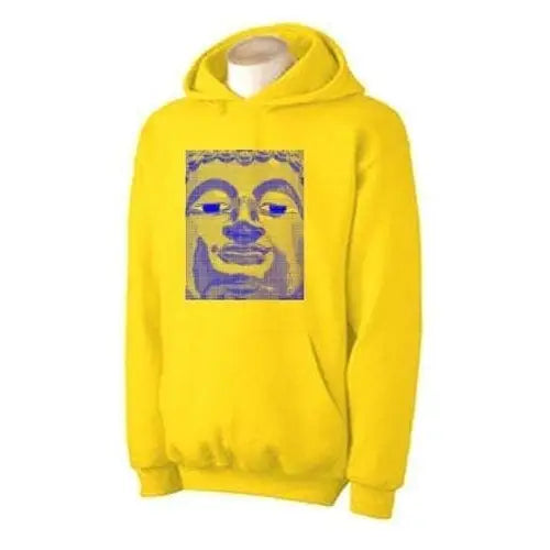 Blue Buddha Hoodie S / Yellow