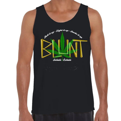 Blunt Inhale Exhale Marijuana Men's Vest Tank Top XL / Black