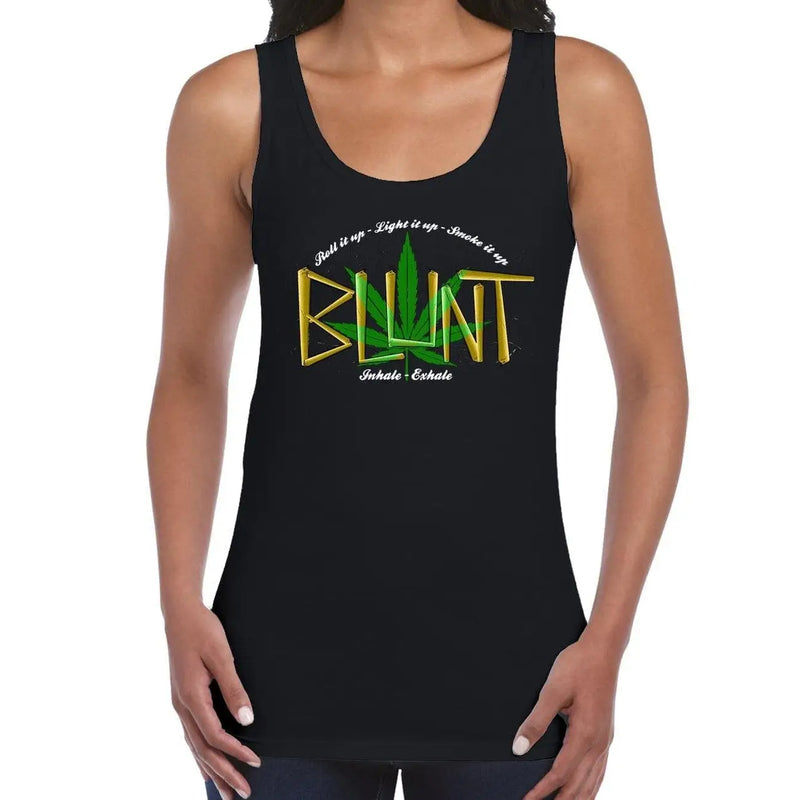 Blunt Inhale Exhale Marijuana Women&