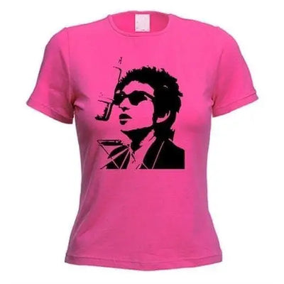 Bob Dylan Mic rophone Women's T-Shirt XL / Dark Pink