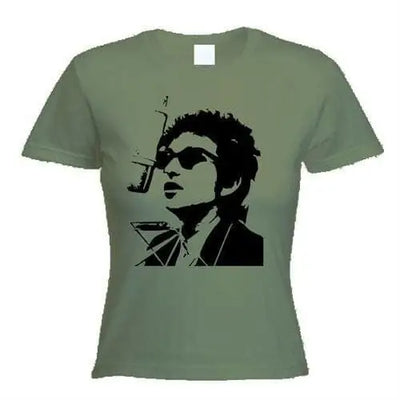 Bob Dylan Mic rophone Women's T-Shirt XL / Khaki