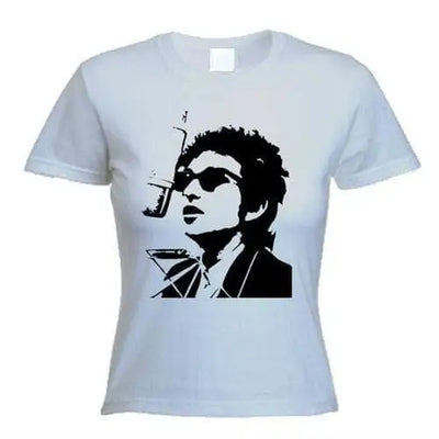 Bob Dylan Mic rophone Women's T-Shirt XL / Light Grey