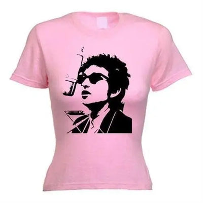 Bob Dylan Mic rophone Women's T-Shirt XL / Light Pink