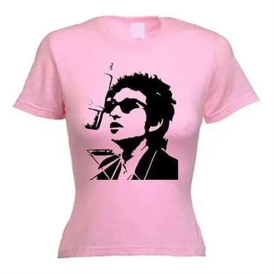Bob Dylan Mic rophone Women's T-Shirt XL / Light Pink