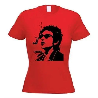 Bob Dylan Mic rophone Women's T-Shirt XL / Red