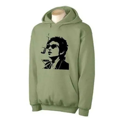 Bob Dylan Microphone Hoodie S / Khaki