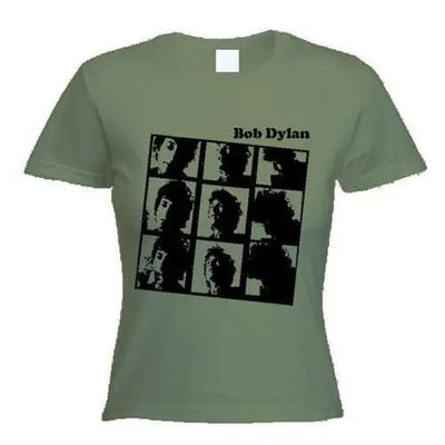 Bob Dylan Photo Women's T-Shirt XL / Khaki