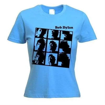 Bob Dylan Photo Women's T-Shirt XL / Light Blue