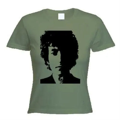 Bob Dylan Portrait Women's T-Shirt XL / Khaki