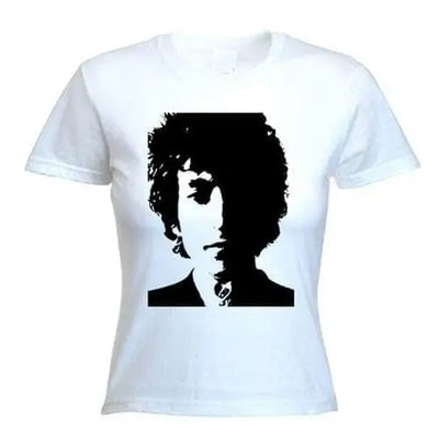 Bob Dylan Portrait Women's T-Shirt XL / White