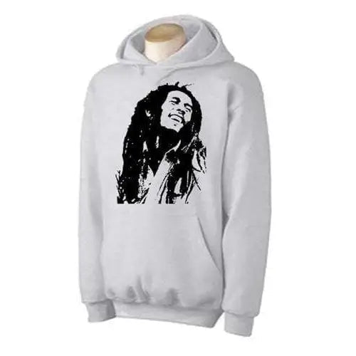 Bob Marley Dreadlocks Hoodie XL / Light Grey