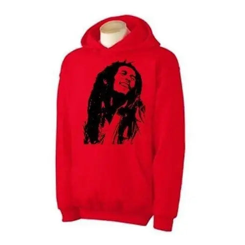 Bob Marley Dreadlocks Hoodie XL / Red