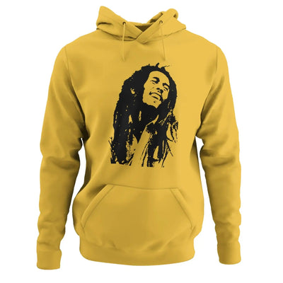 Bob Marley Dreadlocks Hoodie - XL / Yellow - Hoodie