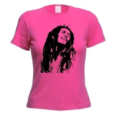 Bob Marley Dreadlocks Women's T-Shirt XL / Dark Pink