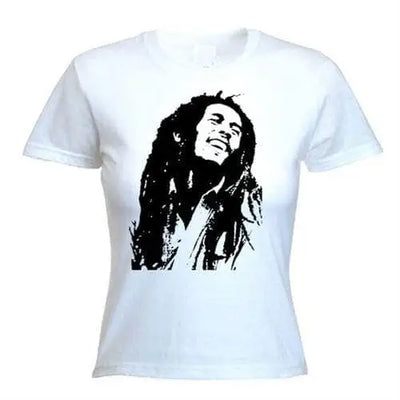 Bob Marley Dreadlocks Women's T-Shirt XL / White