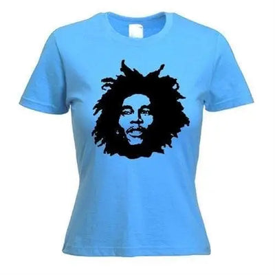 Bob Marley Natty Women's T-Shirt L / Light Blue