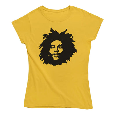Bob Marley Natty Women’s T-Shirt - L / Yellow - Womens