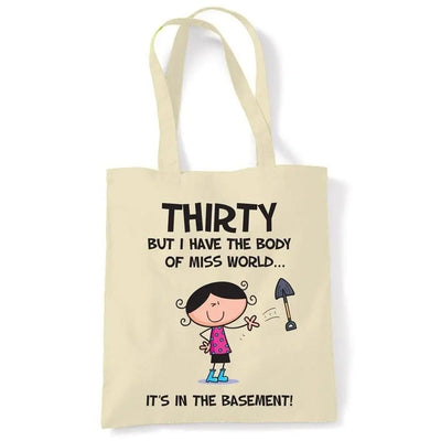 Body Of Miss World 30th Birthday Tote Bag