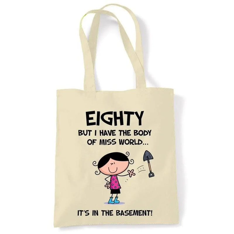 Body Of Miss World 80th Birthday Tote Bag
