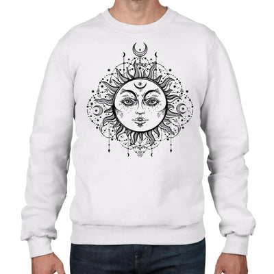 Boho Sun Bohemian Men's Sweatshirt Jumper XL / White