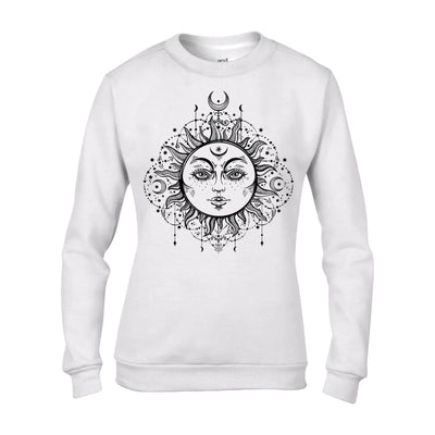Boho Sun Bohemian Women's Sweatshirt Jumper S / White