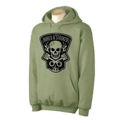 Bored and Stroked Hoodie L / Khaki