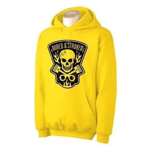 Bored and Stroked Hoodie L / Yellow