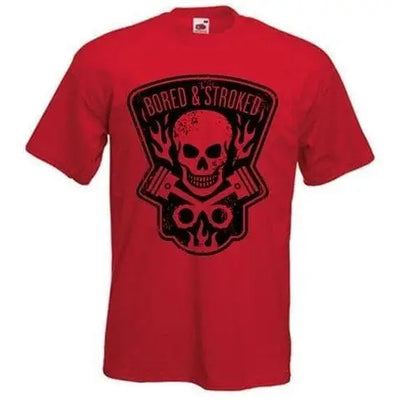 Bored and Stroked Mens T-Shirt 3XL / Red