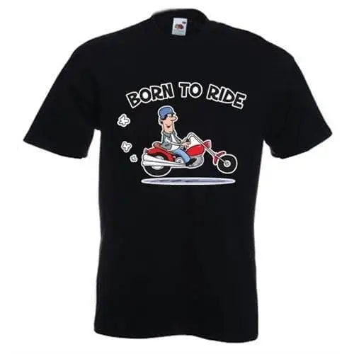 Born To Ride Biker Mens T-Shirt XXL / Black