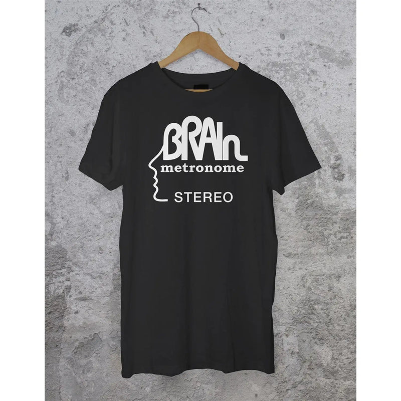 Brain Records T Shirt - Krautrock Neu! Cluster Guru Guru S / Black