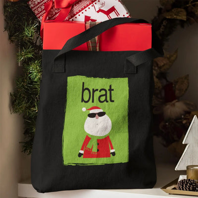 Brat Santa Christmas Tote Gift Bag - Charli XCX Brat