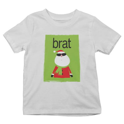 Brat Santa Kids Christmas T-Shirt - Charli XCX Brat