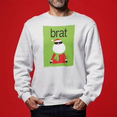 Brat Santa Men’s Christmas Jumper - Charli XCX Brat