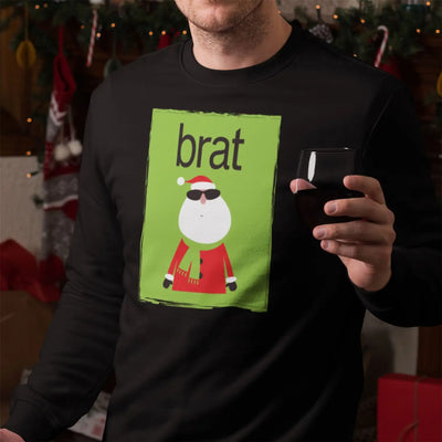 Brat Santa Men’s Christmas Jumper - Charli XCX Brat