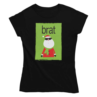 Brat Santa Women’s Christmas T-Shirt - Charli XCX Brat