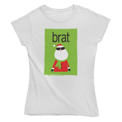 Brat Santa Women’s Christmas T-Shirt - Charli XCX Brat