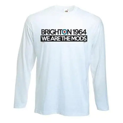 Brighton 1964 We are The Mods Long Sleeve T-Shirt XXL / White